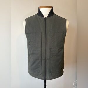 Filson Tin Cloth Insulated Work Vest in Faded Black (limited edition)